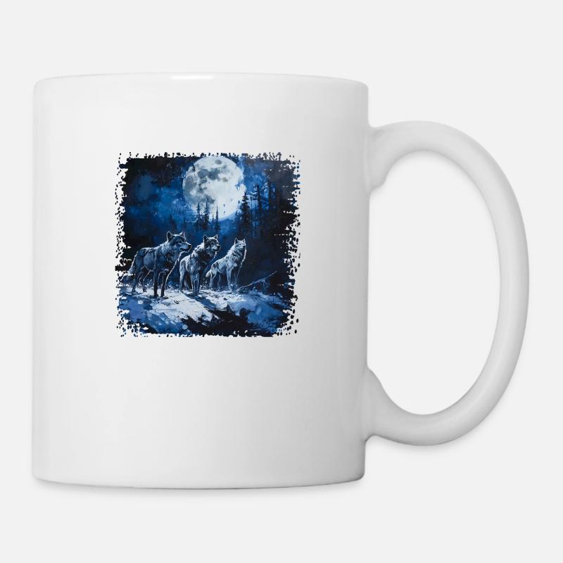 Das Märchen vor dem bösen Wolf ? - Tasse - Weiß