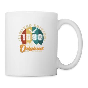 Original 1980er Jahre Vintage - 1980er Jahre Geburtstagsgeschenk - Tasse - Weiß - Rechts
