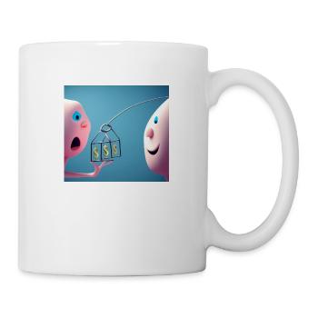Autistic Art - Beziehung - Tasse - Weiß - Rechts