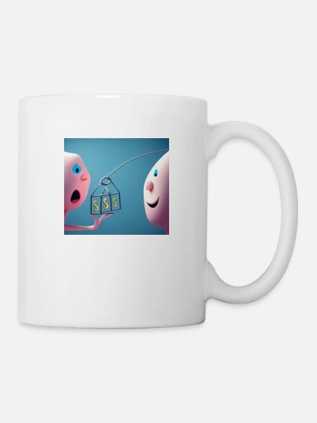 Autistic Art - Beziehung - Tasse - Weiß