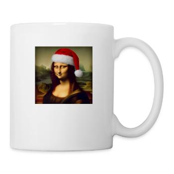 Noël Lisa Mona Art Idée de Noël - Mug blanc - blanc - Droite