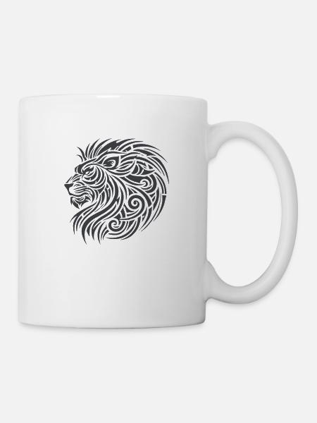 Lion Tribal - Tasse - Weiß