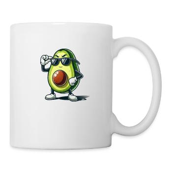 Avocado Comic Cool - Tasse - Weiß - Rechts