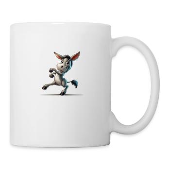 Esel Comic - Tasse - Weiß - Rechts