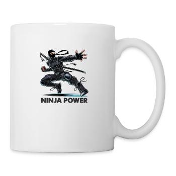 Puissance ninja - Mug blanc - blanc - Droite