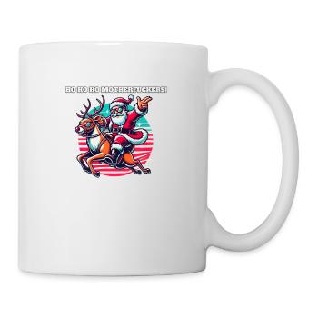 Ho Ho Ho Motherfuckers Weihnachtsmann - Tasse - Weiß - Rechts