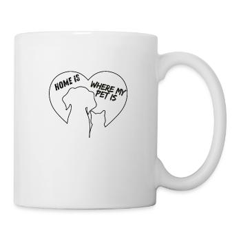 Home is where my pet is - Tasse - Weiß - Rechts