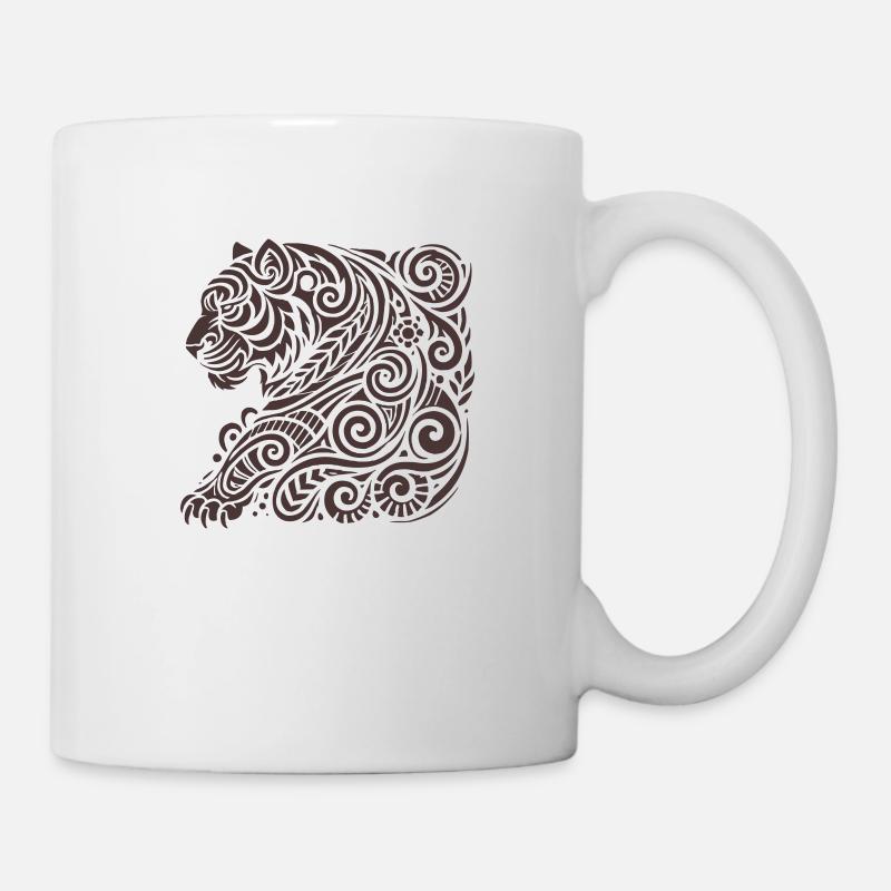 Tigre Tribal - Mug blanc - blanc