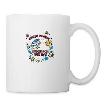 Weihnachten Stille Nacht Geschenkidee Kinder - Tasse - Weiß - Rechts