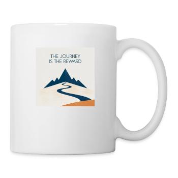 The Journey is the reward - Tasse - Weiß - Rechts