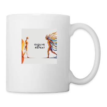 Evolve or Repeat - Tasse - Weiß - Rechts