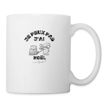 J'peux pas c'est noël - Je peux pas Noël - Mug blanc - blanc - Droite