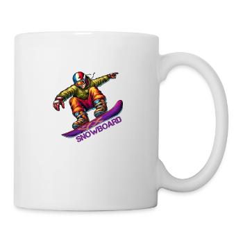 Snowboard - Tasse - Weiß - Rechts