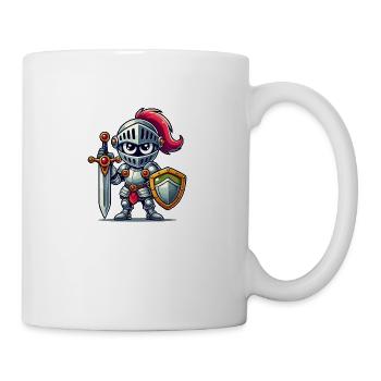 Ritter Comic - Tasse - Weiß - Rechts