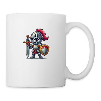 Ritter Comic - Tasse - Weiß - Rechts