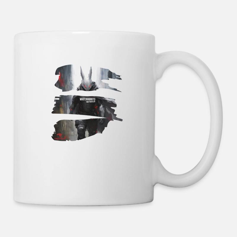 Whit3rabbito, a time traveler, rarely comes alone - Mug - white