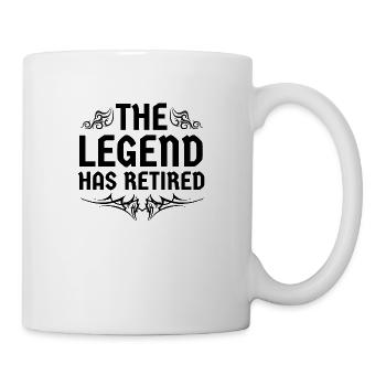 The legend has retired - Mug - white - Right