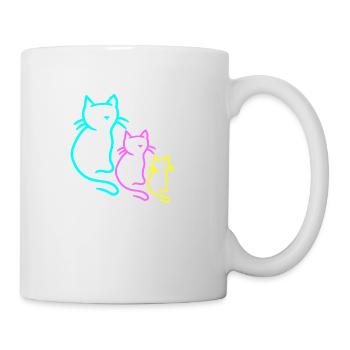 Chats rétro chat chaton des années 80 des années 90 Vintage Kid - Mug blanc - blanc - Droite