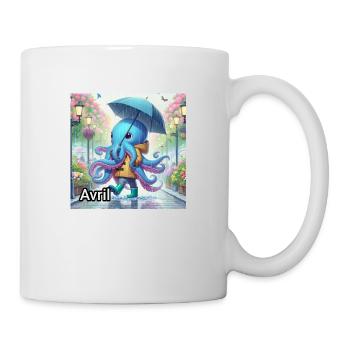 AVRIL - Mug blanc - blanc - Droite