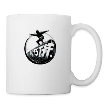 Metrosurfer Subway Surfer Sk8 Skater - raffstaff ® - Mug blanc - blanc - Droite