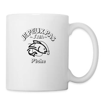 J peux pas j ai pêche - Mug blanc - blanc - Droite