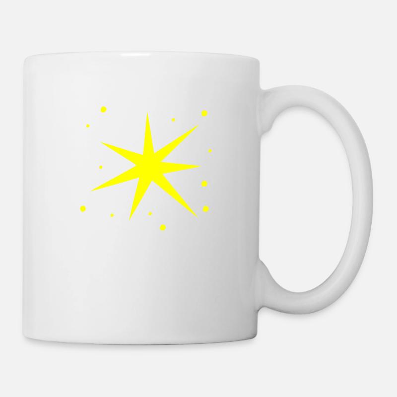 Zackiger Stern - Tasse - Weiß