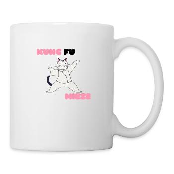 Kung Fu Miezekatze - Tasse - Weiß - Rechts