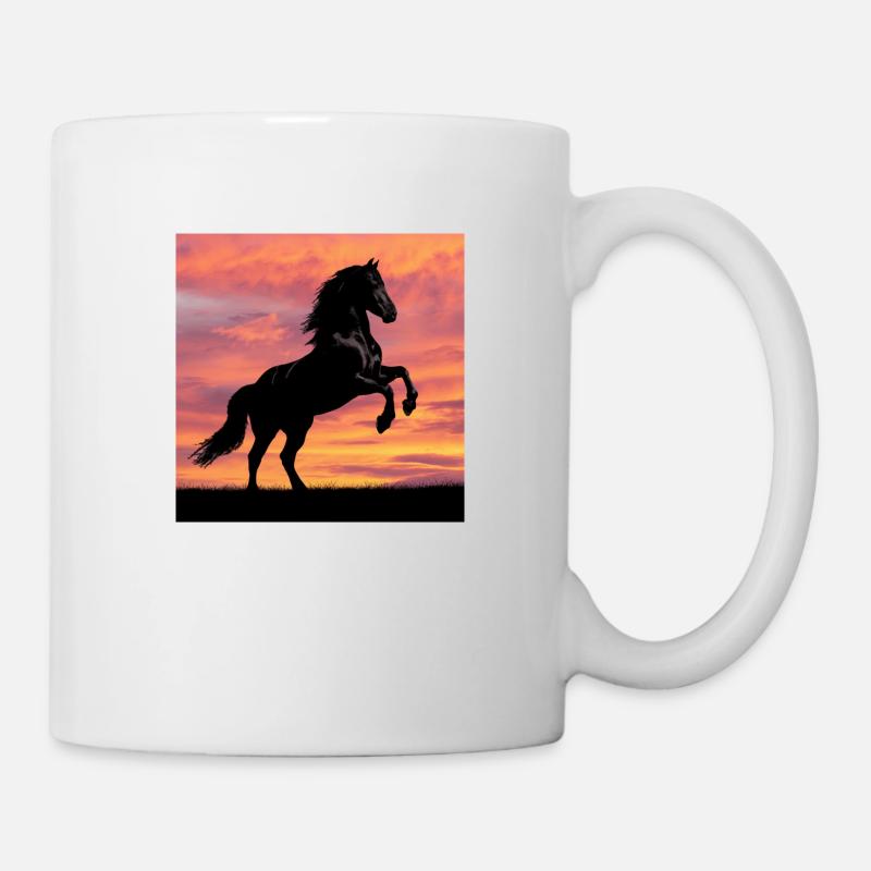 Friesenpferd SunStar - Tasse - Weiß
