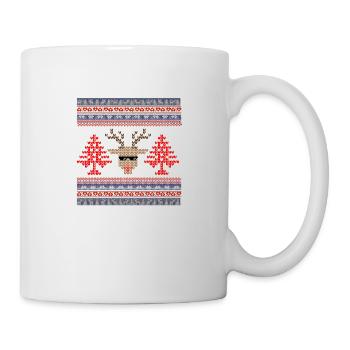 Vintage Point de Croix Noël - Mug - white - Right