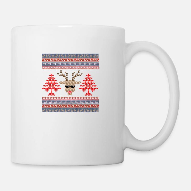 Vintage Point de Croix Noël - Mug - white