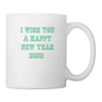 I wish you a happy new year 2025! - Mug - white - Right