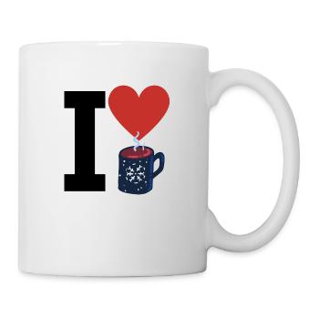 I Love Glühwein - Tasse - Weiß - Rechts