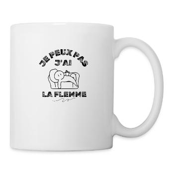 Ich kann nicht, ich bin faul - Tasse - Weiß - Rechts