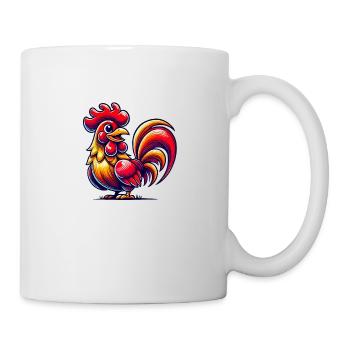 Coq Bande Dessinée - Mug blanc - blanc - Droite