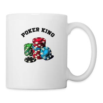 Roi du poker - Mug blanc - blanc - Droite