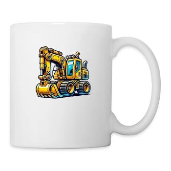 bagger 01 - Tasse - Weiß - Rechts