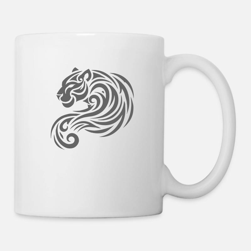 Panther Tribal - Tasse - Weiß