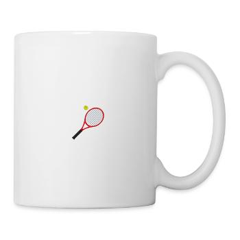 Never Without My Racket - Tennis Gift Idea - Mug - white - Right