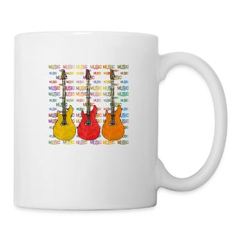 Gitarren - Tasse - Weiß - Rechts