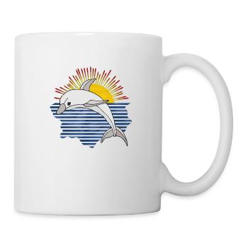 Delfin - Tasse - Weiß - Rechts