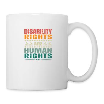 Disability Rights Are Human Rights - Mug blanc - blanc - Droite