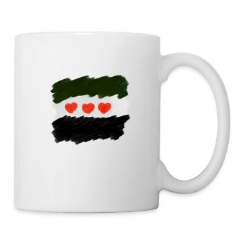 سوريا حرة Free Syria - Tasse - Weiß - Rechts