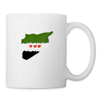 Free Syria سوريا حرة - Tasse - Weiß - Rechts