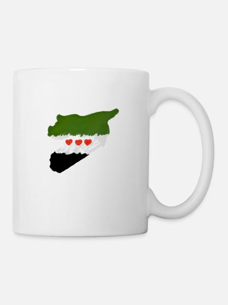 Free Syria سوريا حرة - Tasse - Weiß