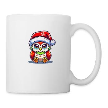 Eule Weihnachten - Tasse - Weiß - Rechts
