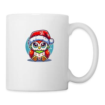 Eule Weihnachten - Tasse - Weiß - Rechts