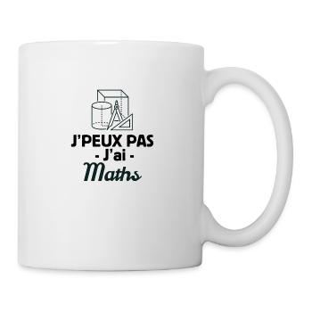 I can't I have math geek gift - Mug - white - Right