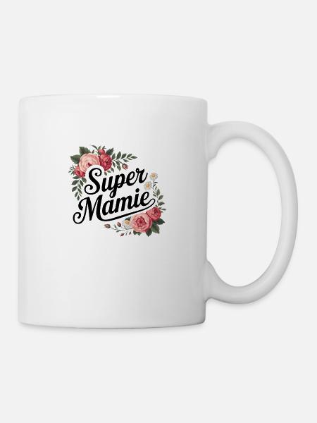 idée cadeau grnad mère - super mamie - Mug blanc - blanc