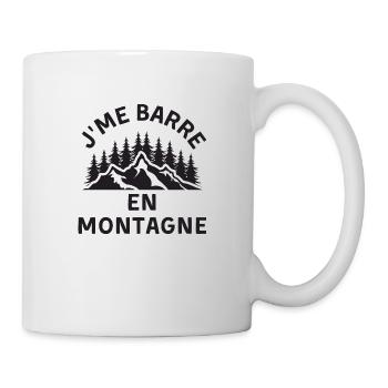 Montagne rando coucher de soleil - Mug blanc - blanc - Droite