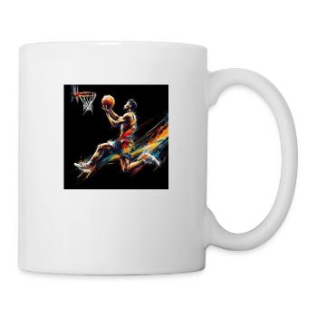 Basketballspieler - Tasse - Weiß - Rechts
